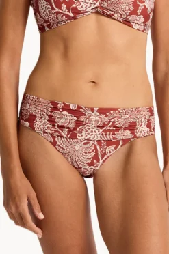 Bottoms|Monte u0026 Lou Mid Rise Ruched Pant Inez