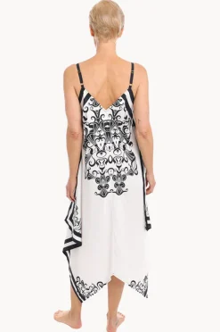 Dresses|Togs Swimwear Ink Scarf Dress Black/White