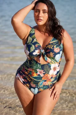 One Pieces|Artesands Into The Saltu Cezanne D/DD Cup One Piece Navy