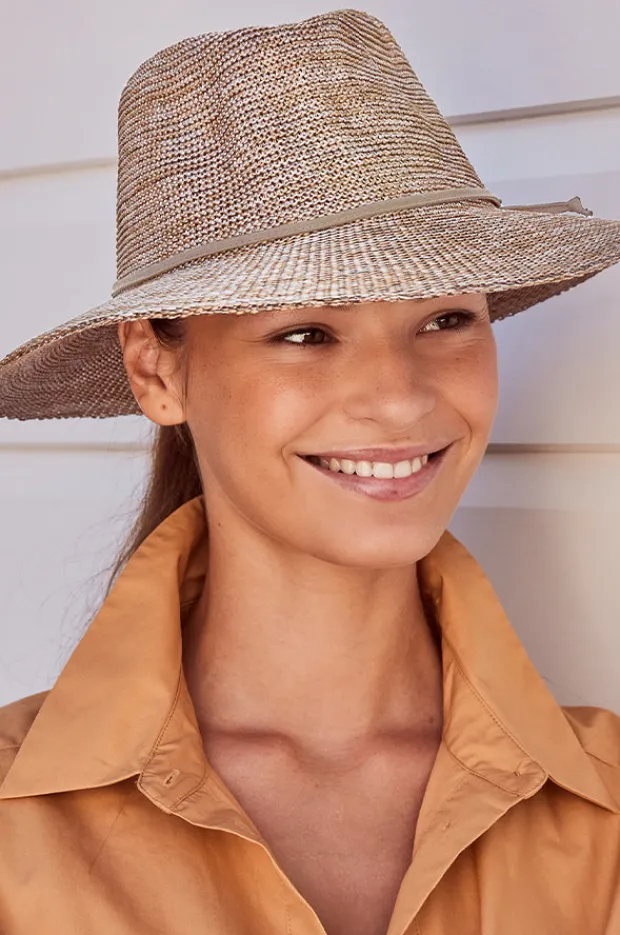 Headwear|Cancer Council Australia Jacqui Knit Adjustable Fedora Camel