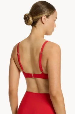 Bikini Tops|Jets et C/D Cup Trim Tri Rosso
