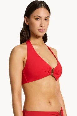 Bikini Tops|Jets et D/DD Cup Halter Rosso