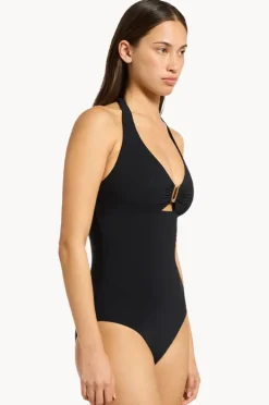 One Pieces|Jets et D/DD Cup Plunge One Piece BLACK