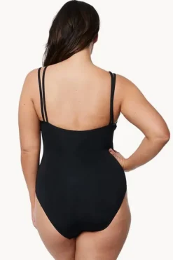 One Pieces|Jets et Double Strap One Piece Black