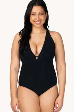 One Pieces|Jets et E/F Cup Clean Plunge One Piece BLACK