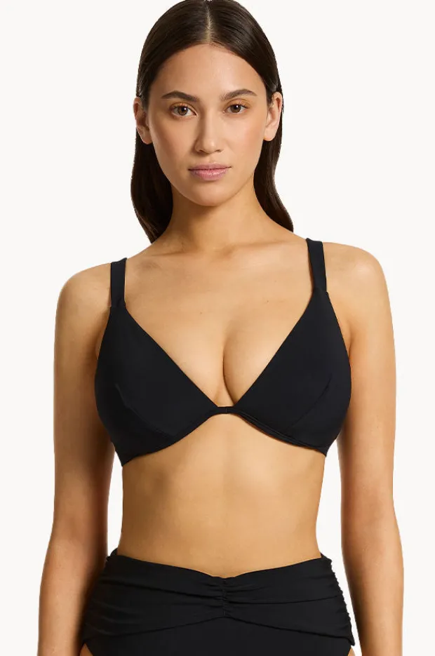 Bikini Tops|Jets et E/F Cup Underwire Tri BLACK