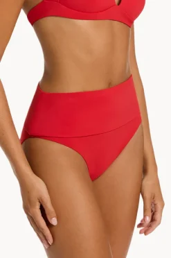 Bottoms|Jets et Fold Down Pant Rosso