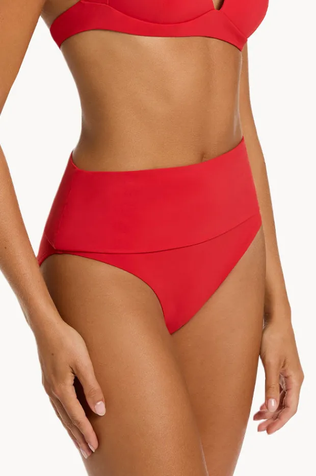 Bottoms|Jets et Fold Down Pant Rosso