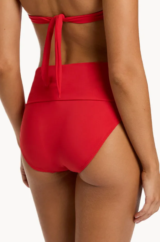 Bottoms|Jets et Fold Down Pant Rosso