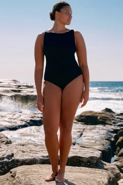 One Pieces|Jets et High Neck One Piece Black