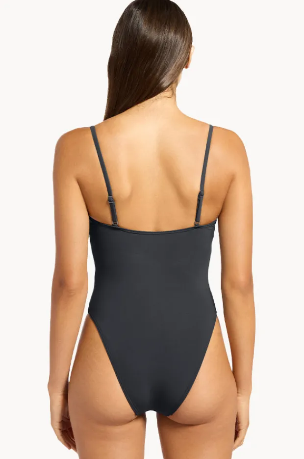 One Pieces|Jets et Lien Minimal Tank One Piece Charcoal