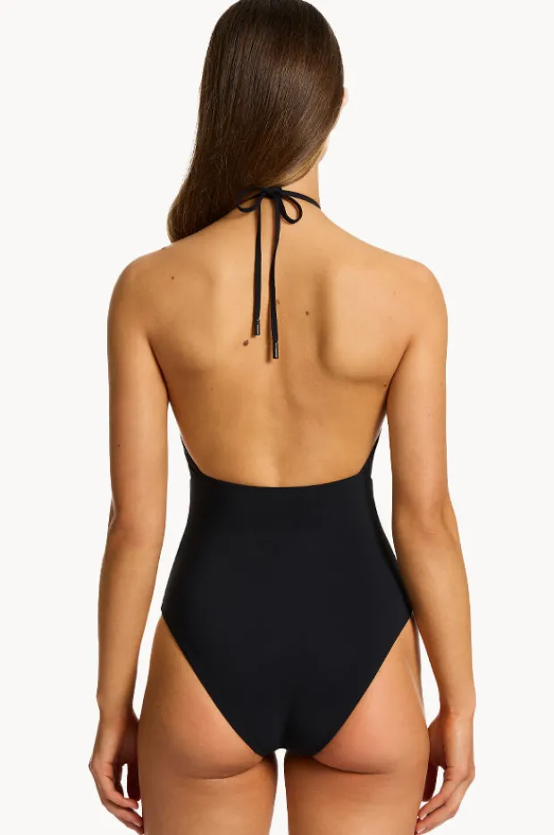 One Pieces|Jets et Lure High Neck One Piece BLACK