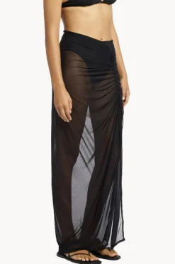 Sarongs|Jets et Lure Mesh Skirt BLACK
