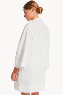 Overswim|Jets et Pull Over Kaftan White