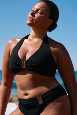 Bottoms|Jets et U Trim Mid Pant Black