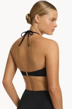 Bikini Tops|Jets et Underwire Bandeau Halter BLACK