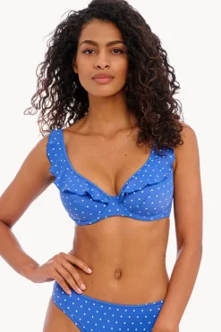Bikini Tops|Freya Jewel Cove F Cup Frill Plunge Bra Azure
