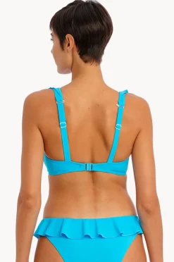 Bikini Tops|Freya Jewel Cove H Cup Frill Plunge Bra Turquoise