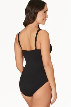 One Pieces|Nip Tuck Joanne Long Torso One Piece Black