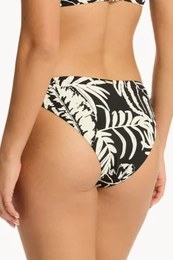 Bottoms|Sea Level Jungle Book Tie Side Cheeky Pant Black