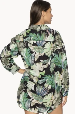 Overswim|Nip Tuck Kakadu Bronte Beach Shirt BLACK