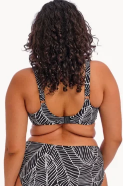 Bikini Tops|Elomi Swimwear Kata Beach F Cup Plunge Bra BLACK
