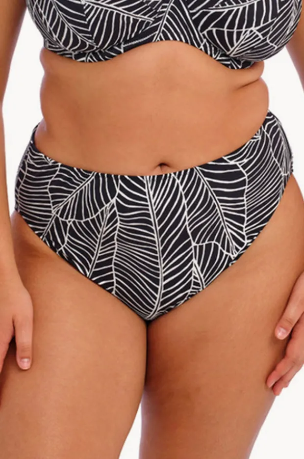 Bottoms|Elomi Swimwear Kata Beach Mid Rise Bikini Brief BLACK