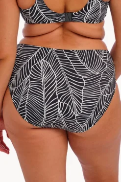 Bottoms|Elomi Swimwear Kata Beach Mid Rise Bikini Brief BLACK