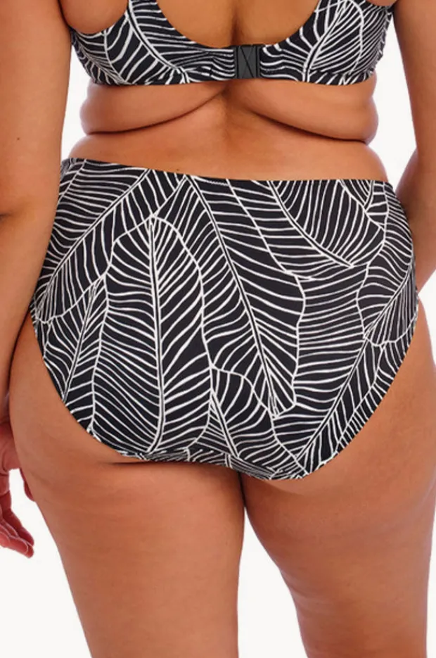 Bottoms|Elomi Swimwear Kata Beach Mid Rise Bikini Brief BLACK