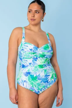 One Pieces|Sea Level Key Largo Twist Front One Piece Blue