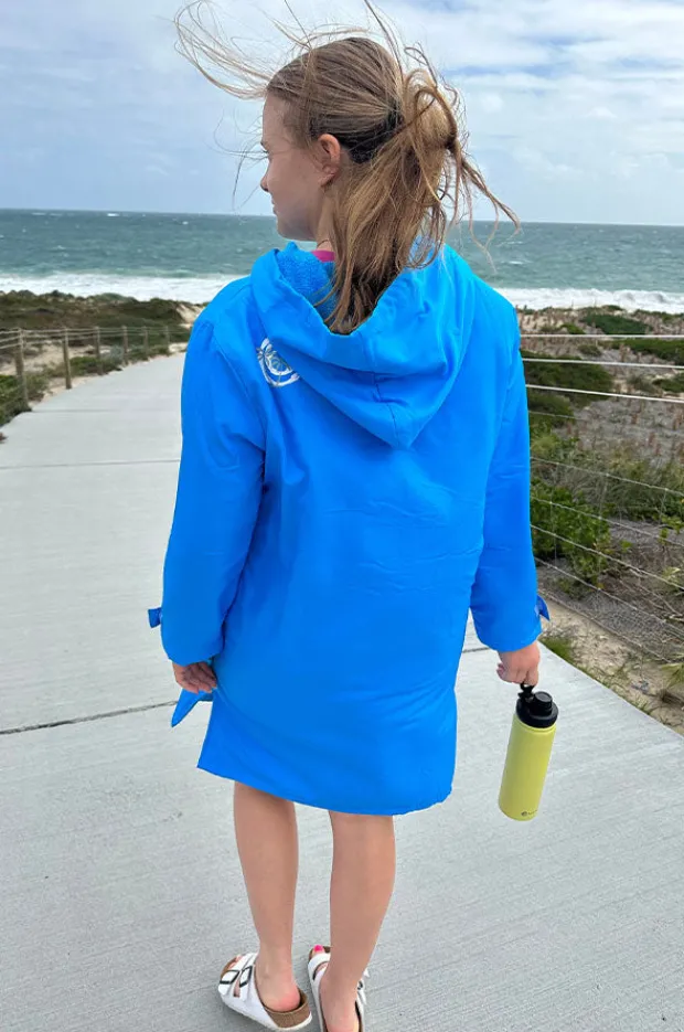 Towel Robes & Ponchos|Towel Robes & Ponchos|Back Beach Co Kids Alaskan Deck Coat 5-7Y Blue