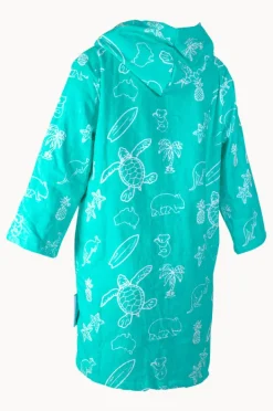 Towel Robes & Ponchos|Back Beach Co Kids Australia Hooded Towel Robe 7-11Y Teal