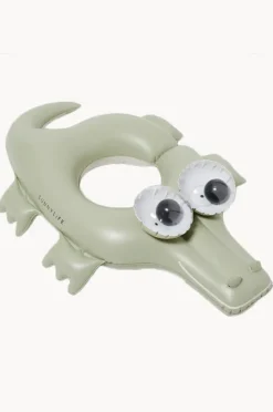 Pool Inflatables|Sunny Life Kids Cookie The Croc Tube Pool Ring Khaki