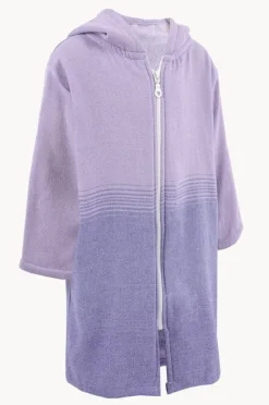 Towel Robes & Ponchos|Towel Robes & Ponchos|Back Beach Co Kids Fade Hooded Towelling Robe 5-7Y Purple