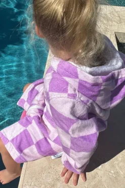 Towel Robes & Ponchos|Towel Robes & Ponchos|Back Beach Co Kids Ocean Drifter Hooded Towelling Robe 3-5Y Purple