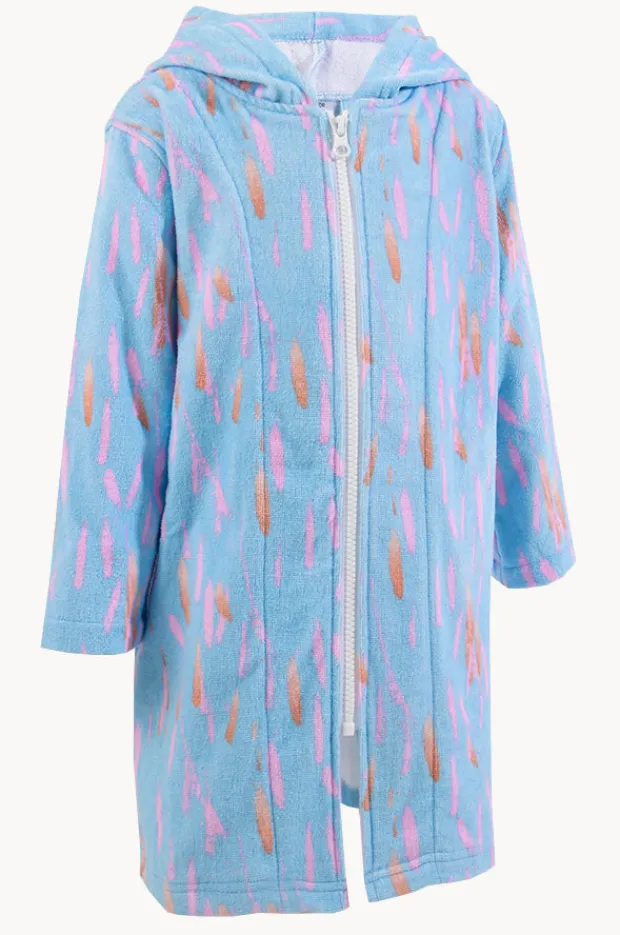 Towel Robes & Ponchos|Towel Robes & Ponchos|Back Beach Co Kids Pastel Breeze Hood Towel Robe 5-7Y Light blue