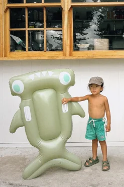 Pool Inflatables|Sunny Life Kids Salty The Shark Lie On Float Khaki