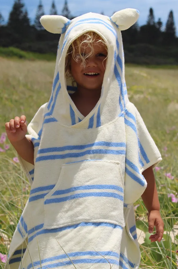 Towel Robes & Ponchos|Towel Robes & Ponchos|Sunny Life Kids Sammy The Seagull Hooded Towel Blue/White