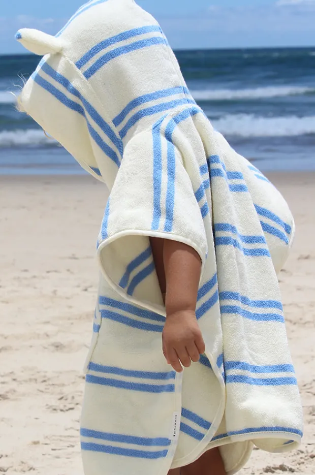 Towel Robes & Ponchos|Towel Robes & Ponchos|Sunny Life Kids Sammy The Seagull Hooded Towel Blue/White