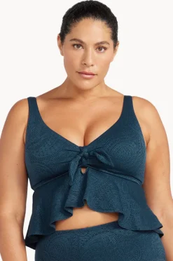 Bikini Tops|Artesands La Traviata Chagall Midriff Bra Navy