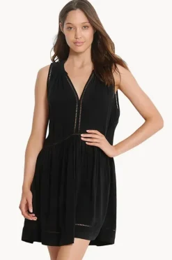 Dresses|Seafolly Ladder Detail Dress Black