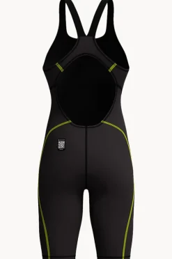 Fastskin Racing Suits|Legsuits|Speedo Ladies Fastskin Hyperspark Open Back Kneeskin BLACK