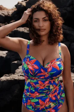 Tankini Tops|Prima Donna Latakia F Cup Tankini Separate Blue/Multi