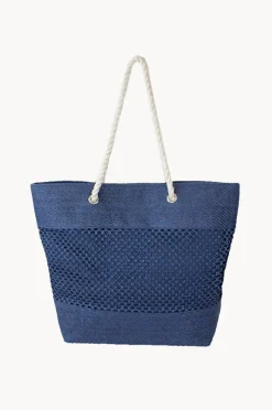 Beach Bags|Bags|Gregory Ladner Lattice Tote Navy