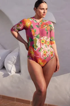 Rashies & Sunsuits|Artesands Le Recife Seurat Sunsuit Pink