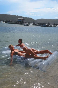 Pool Inflatables|Sunny Life Le Weekend Luxe Twin Tube Lilo Clear