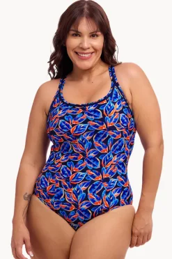 One Pieces|Funkita Leaf Blower Locked In Lucy One Piece Navy/orange