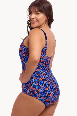 One Pieces|Funkita Leaf Blower Scoop Neck One Piece Navy/orange