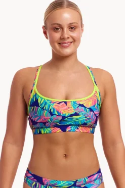 Bikini Tops|Funkita Leaving Today Sports Top Navy/multi