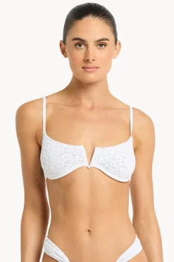 Bikini Tops|Bond-eye Leopard Nora Balconette WHITE